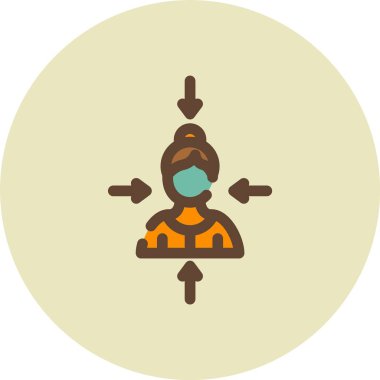 Maskeli bir adamın vektör çizimi