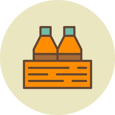 Bira şişesi ikonu. özet vektör illüstrasyonu