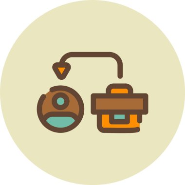 Bir kamera simgesinin vektör illüstrasyonu