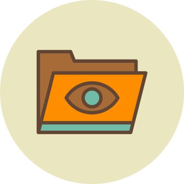 Göz simgesi vektör illüstrasyonu