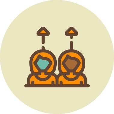 İnsan simgesinin vektör illüstrasyonu