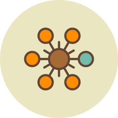 güneş düz vektör simgesi