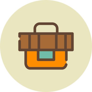 çanta simgesi vektör illüstrasyonu