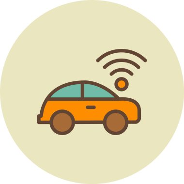 Araba paylaşımı. Basit illüstrasyon