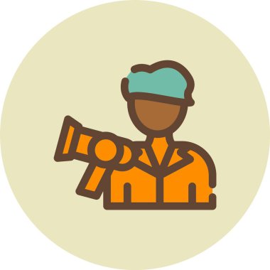 Doktor. Web simgesi basit illüstrasyon