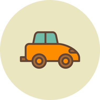 araba simgesi vektör illüstrasyonu