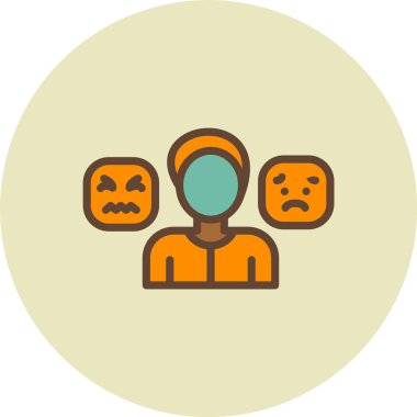 İnsan simgesinin vektör illüstrasyonu