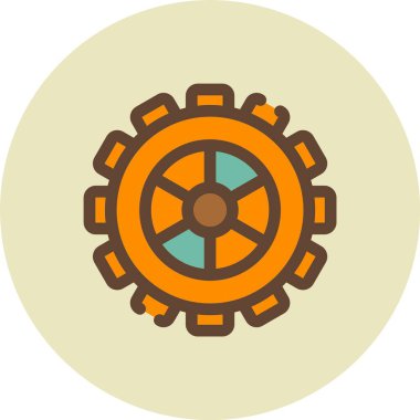 dişli tekerlek vektör simgesi