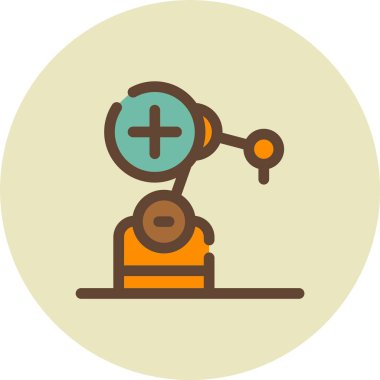 Robot simgesinin vektör illüstrasyonu