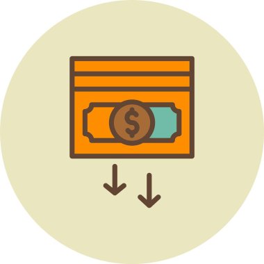 Şeffaf bir arkaplanda para vektör illüstrasyonu. Birinci kalite semboller. Konsept ve grafik tasarımı için vuruş simgesi.