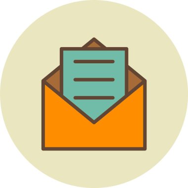 Zarf harf vektör simgesi