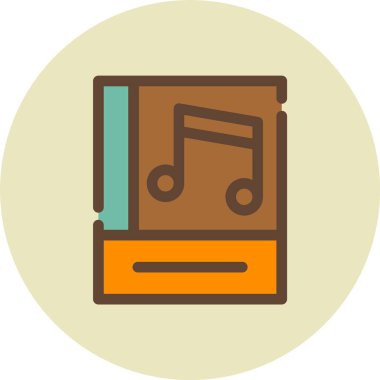 Bir kitap simgesinin vektör illüstrasyonu