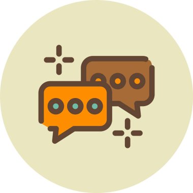 Vektör sohbet simgesi illüstrasyonu