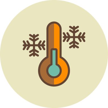 termometre simgesi vektör illüstrasyonu