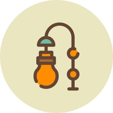 Web için vektör ampul simgesi