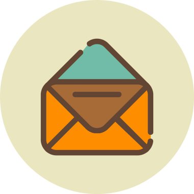 E-posta. Web simgesi basit illüstrasyon