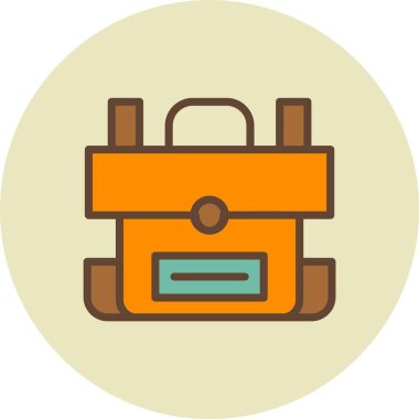 evrak çantası ikonu vektör illüstrasyonu