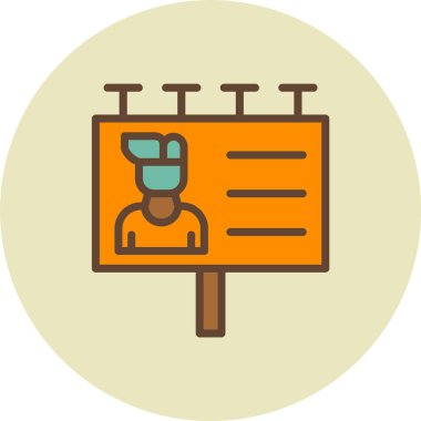 Bir insan simgesinin vektör illüstrasyonu