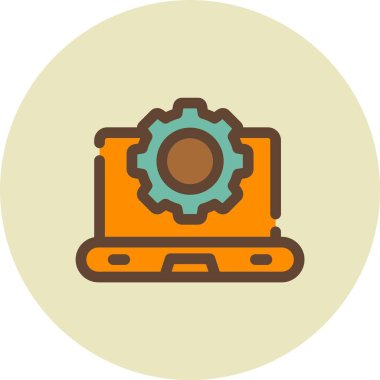 Seo simgesinin vektör illüstrasyonu