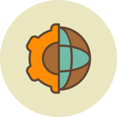 seo modern simgesinin vektör illüstrasyonu