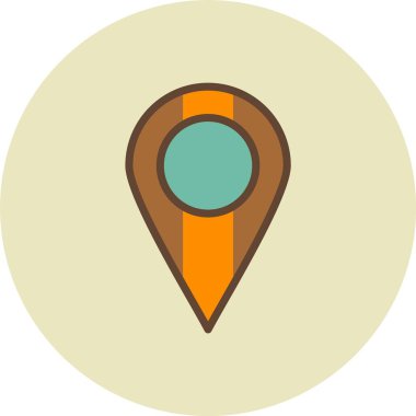 Harita işaretleyici vektör simgesi