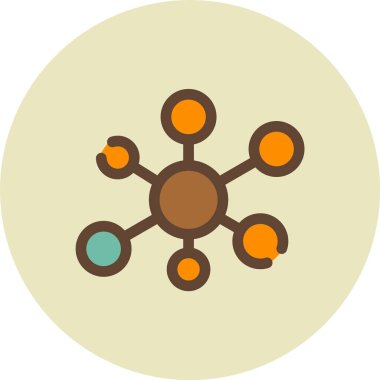 şebeke. Web simgesi basit illüstrasyon