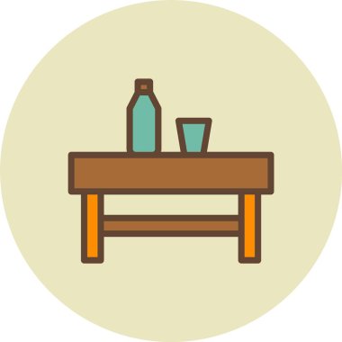 içki ikonu vektör illüstrasyonu