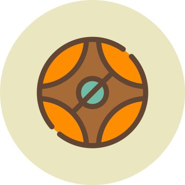 Basketbol ikonu vektör illüstrasyonu