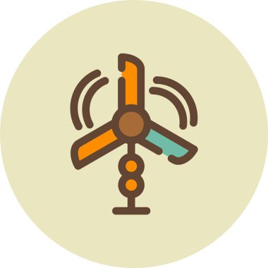 güzel anten kabartma vektör simgesi