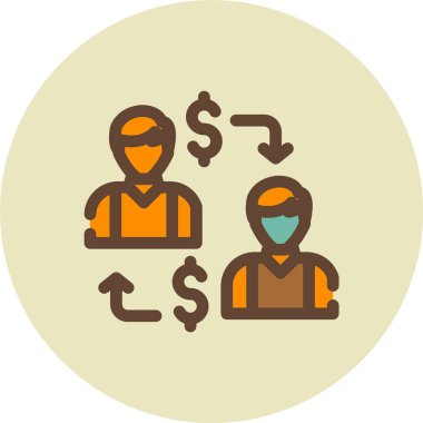 İnsan simgesinin vektör illüstrasyonu