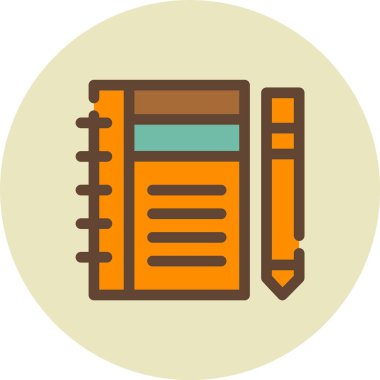 Kitap. Web simgesi basit illüstrasyon