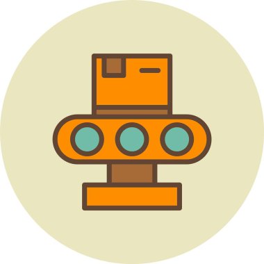 Modern robot simgesinin vektör çizimi