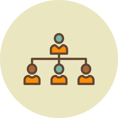 ağ bağlantısı düz vektör simgesi