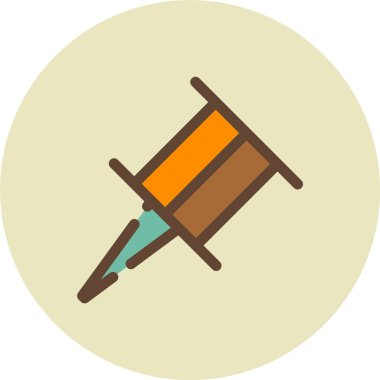 Kalem ve cetvel simgesi. vektör illüstrasyonu