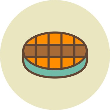 Ekmek. Web simgesi basit illüstrasyon