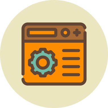 seo modern simgesinin vektör illüstrasyonu