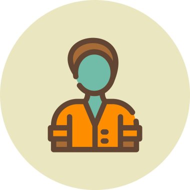 kadın simge vektör illüstrasyonu