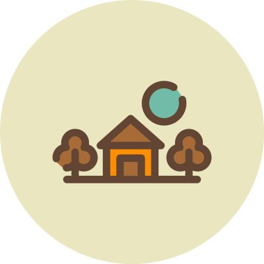 Evin vektör illüstrasyonu