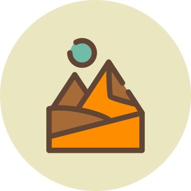 Bir harita simgesinin vektör illüstrasyonu