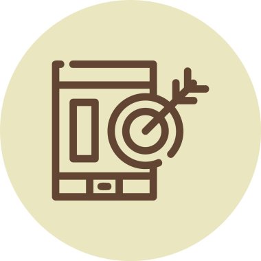 vektör lcd simgesi illüstrasyonu