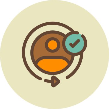 Modern simgenin vektör illüstrasyonu