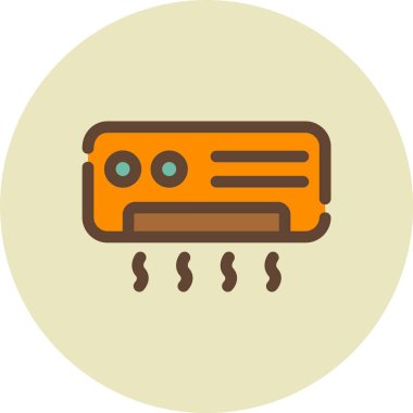 Klima ikonu vektör illüstrasyonu