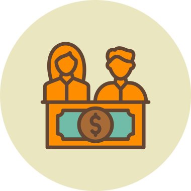 İş simgesinin vektör illüstrasyonu, kavram