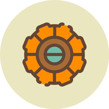 güzel tekerlek vektör simgesi