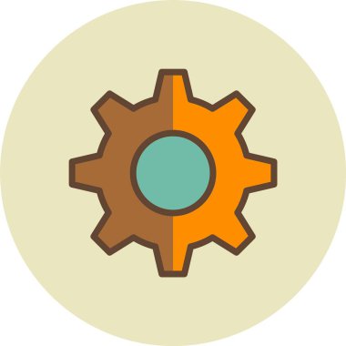 Teçhizat Web simgesi basit illüstrasyon