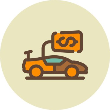 araba simgesi vektör illüstrasyonu