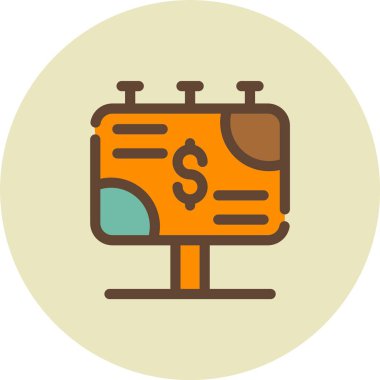 iş düz vektör simgesi, simge