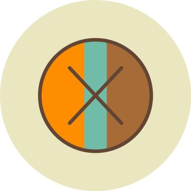 çapraz ok simgesi, vektör illüstrasyonu