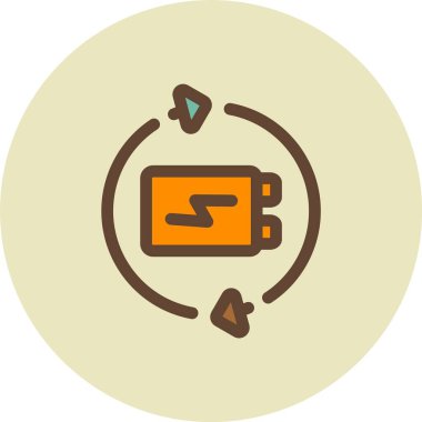 Bir saat simgesinin vektör illüstrasyonu