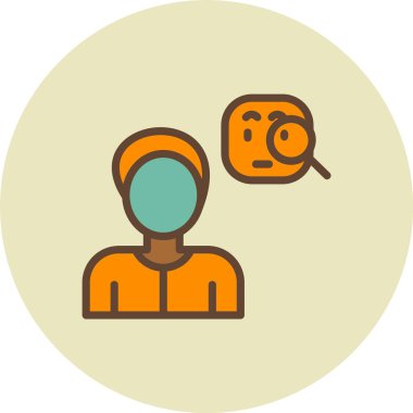 Bir kadın simgesinin vektör illüstrasyonu